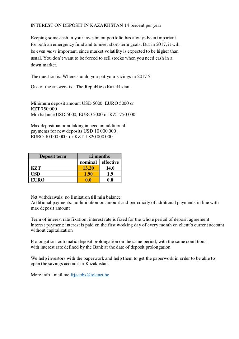 What is the prolongation of the deposit in the bank Deposit prolongation conditions What is the prolongation of the deposit in the bank Deposit prolongation conditions